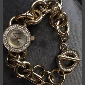 MICHAEL KORS GOLD WRISTWATCH BRACELET CHAIN STRAP